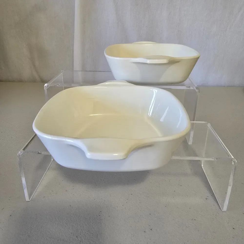 VTG Corning Ware P-41 Petite Pans 2 Blue Cornflower Mini USA Set Of 2